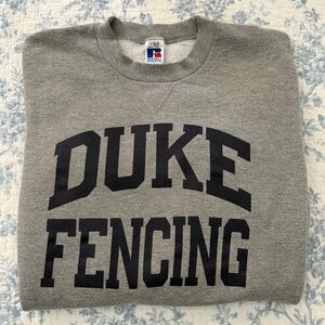 Genuine Vintage Duke University Fencing Crewneck Size Large